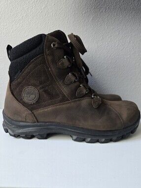 Timberland Mens Chillberg Mid Dark Brown Boots Size 9.5 9550R Hiking Trail